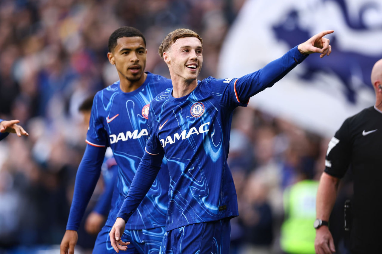 شادی گل کول پالمر در بازی چلسی - لیورپول