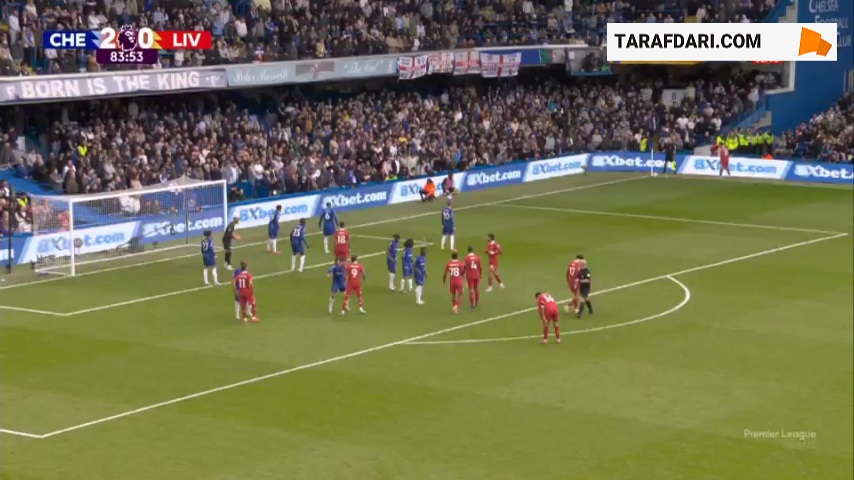 گل ویرجیل فن دایک به چلسی (چلسی 2-1 لیورپول)