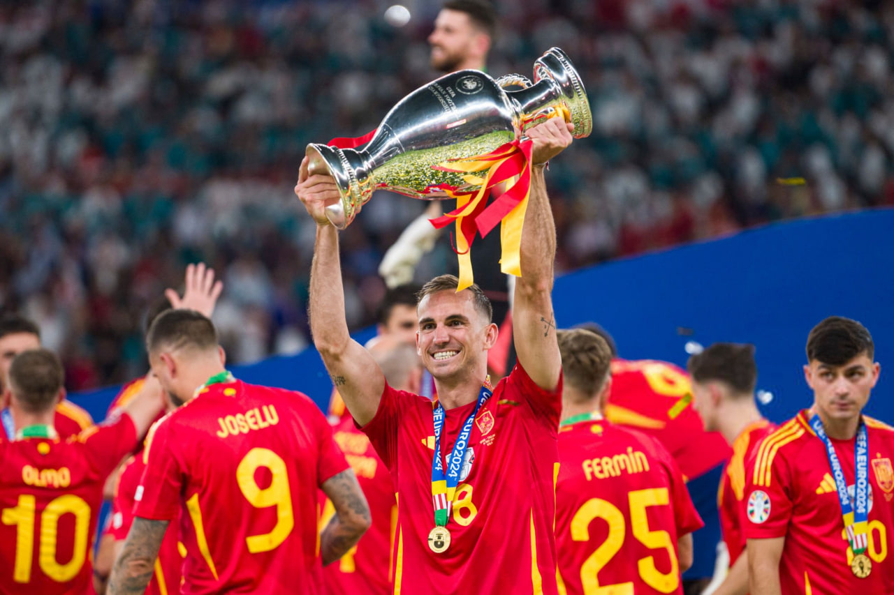 فابیان رویز در قهرمانی یورو 2024 با تیم ملی اسپانیا