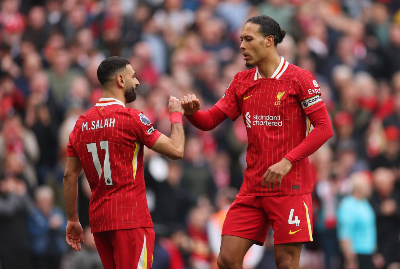 محمد صلاح و ویرجیل فن دایک در لیگ برتر انگلیس مقابل ساوتهمپتون