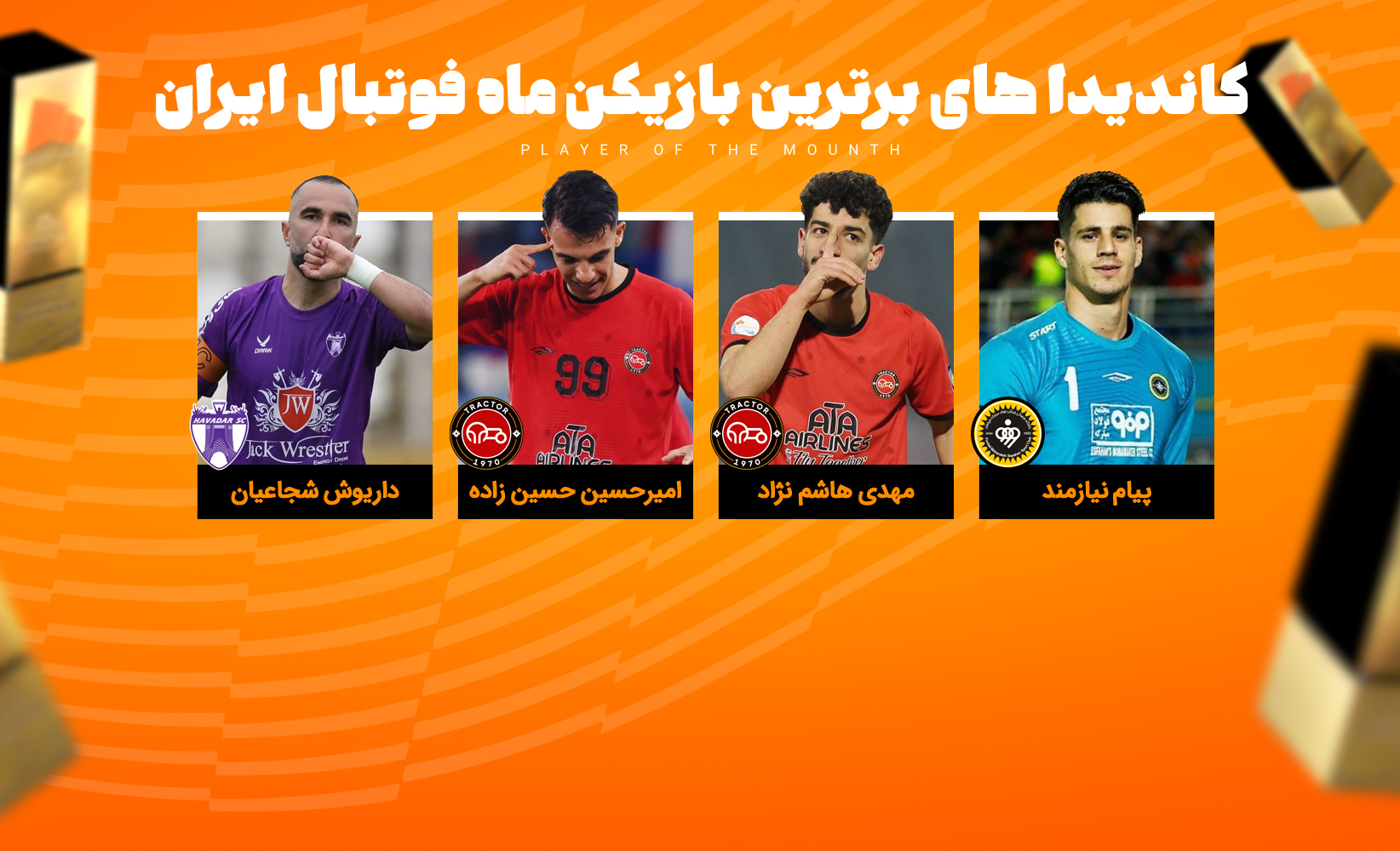 بهترین بازیکن ماه فروردین فوتبال ایران