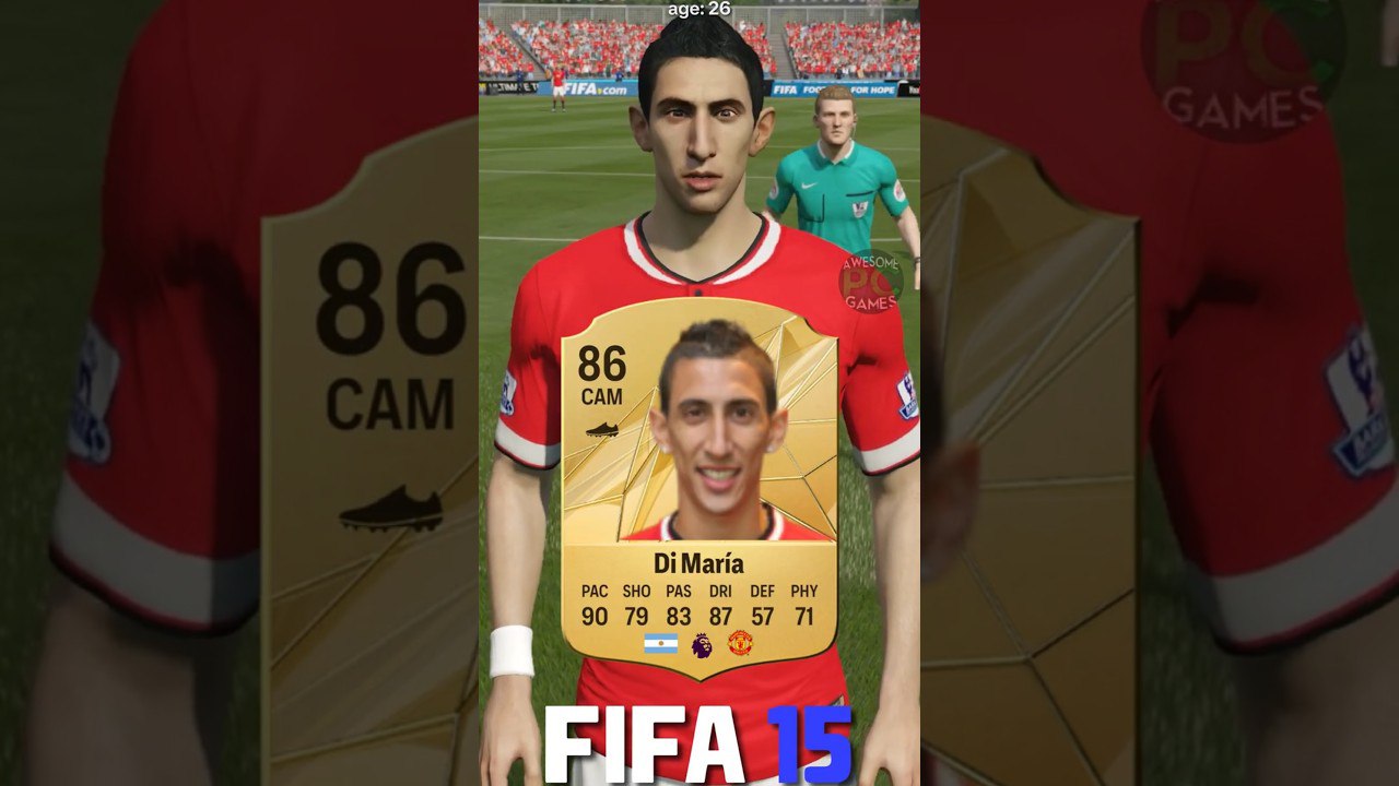 آنخل-دی ماریا - FIFA-08 - EA-FC-25 - ریتینگ - تغییرات-ظاهری - بنفیکا - رئالمادرید - منچستریونایتد - یوونتوس - پاری سن ژرمن - آرژانتین - فوتبال
