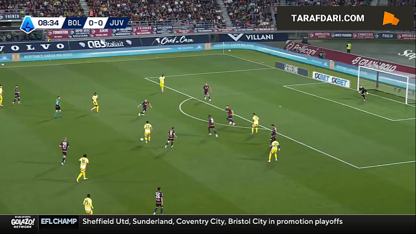 گل کفرن تورام به بولونیا (بولونیا 0-1 یوونتوس)