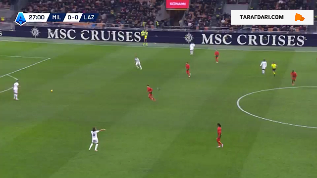 گل ماتیا زاکانی به میلان (میلان 0-1 لاتزیو)