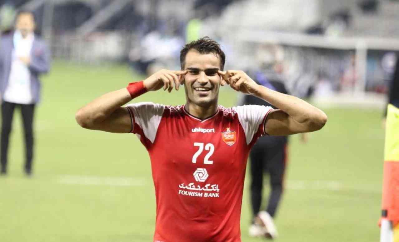 عیسی آل‌ کثیر- مهاجم پرسپولیس- شادی گل عیسی آل کثیر- لیگ قهرمانان آسیا