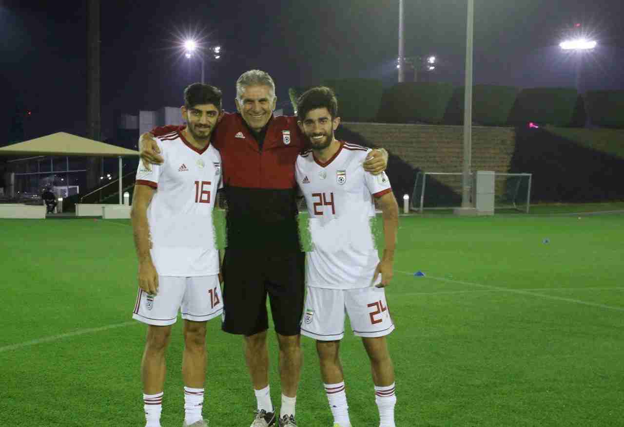 مهدی ترابی- کیروش- علی قلی زاده- تیم ملی ایران