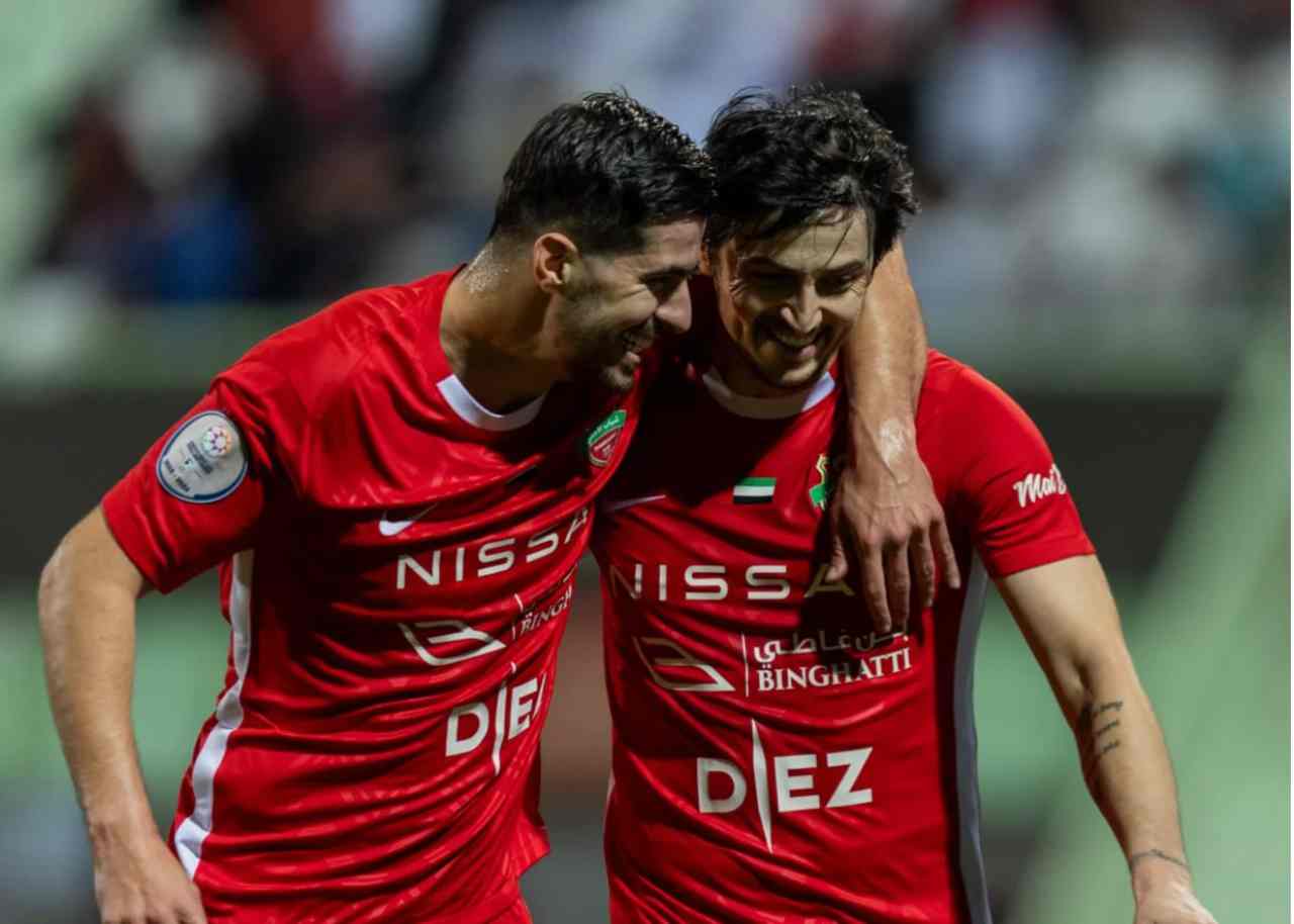 سردار آزمون و سعید عزت اللهی- شباب الاهلی امارات- فوتبال امارات- لژیونرهای ایران