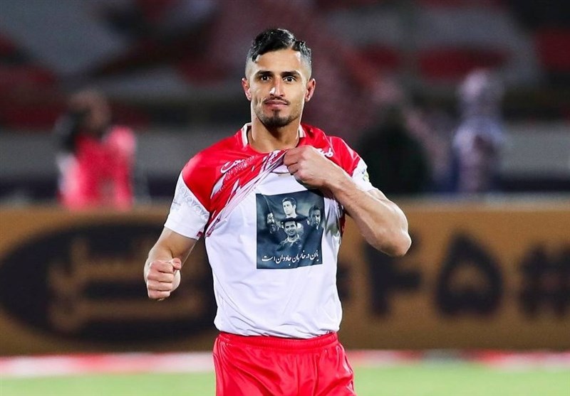 عکس از علی علیپور مهاجم پرسپولیس