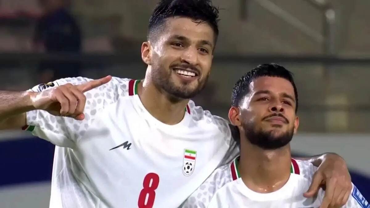 عکس از محمد محبی وینگر تیم ملی ایران