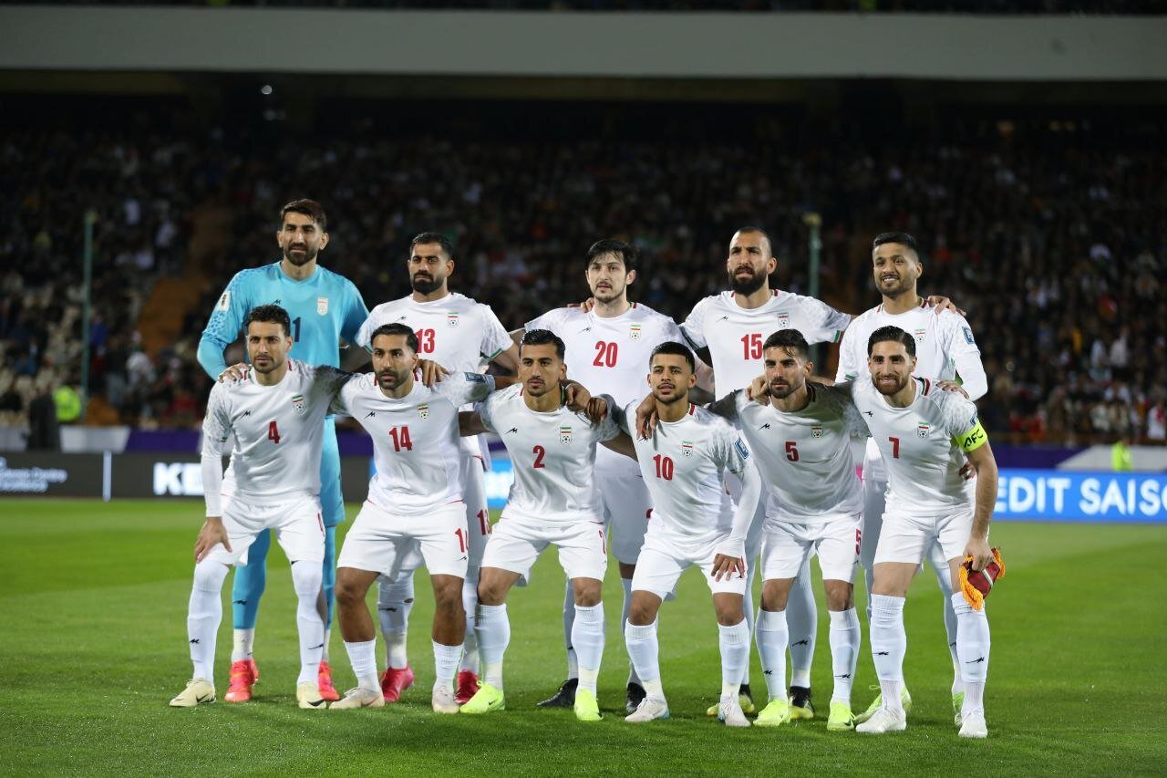 عکس تیمی از بازیکنان تیم ملی ایران