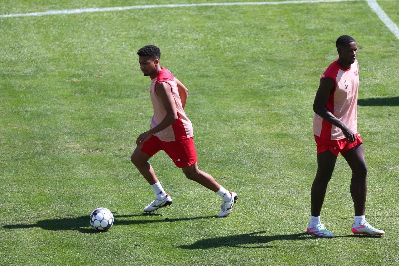 عکس از ایوب العملود مدافع راست مراکشی پرسپولیس
