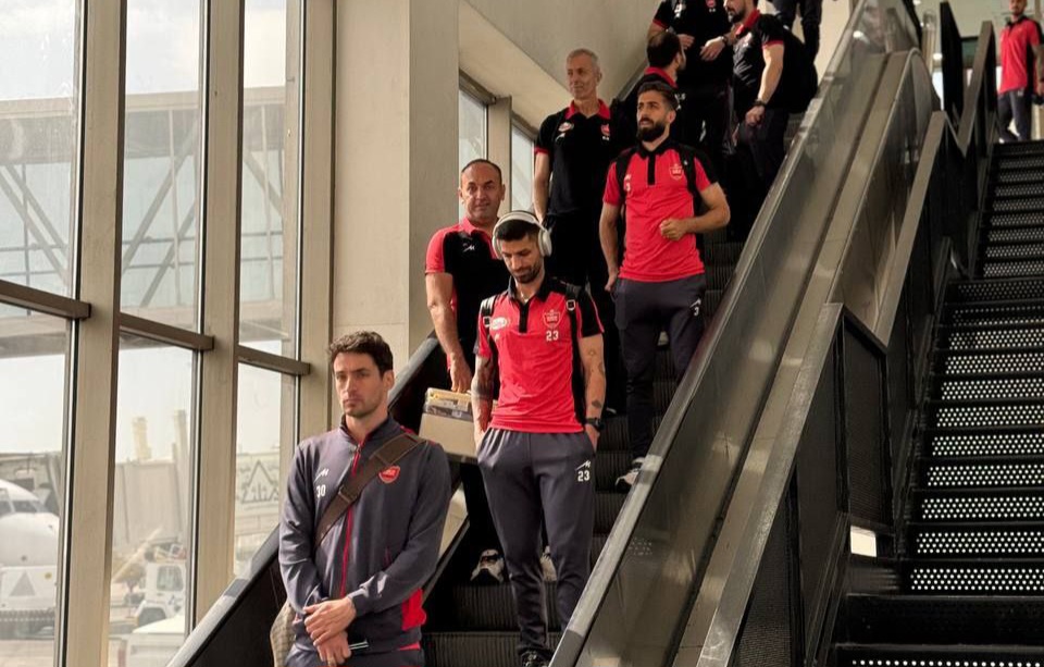 عکس از کاروان پرسپولیس برای بازی مقابل مس رفسنجان 
