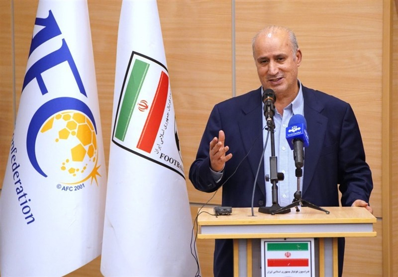 عکس از مهدی تاج رییس فدراسیون فوتبال ایران