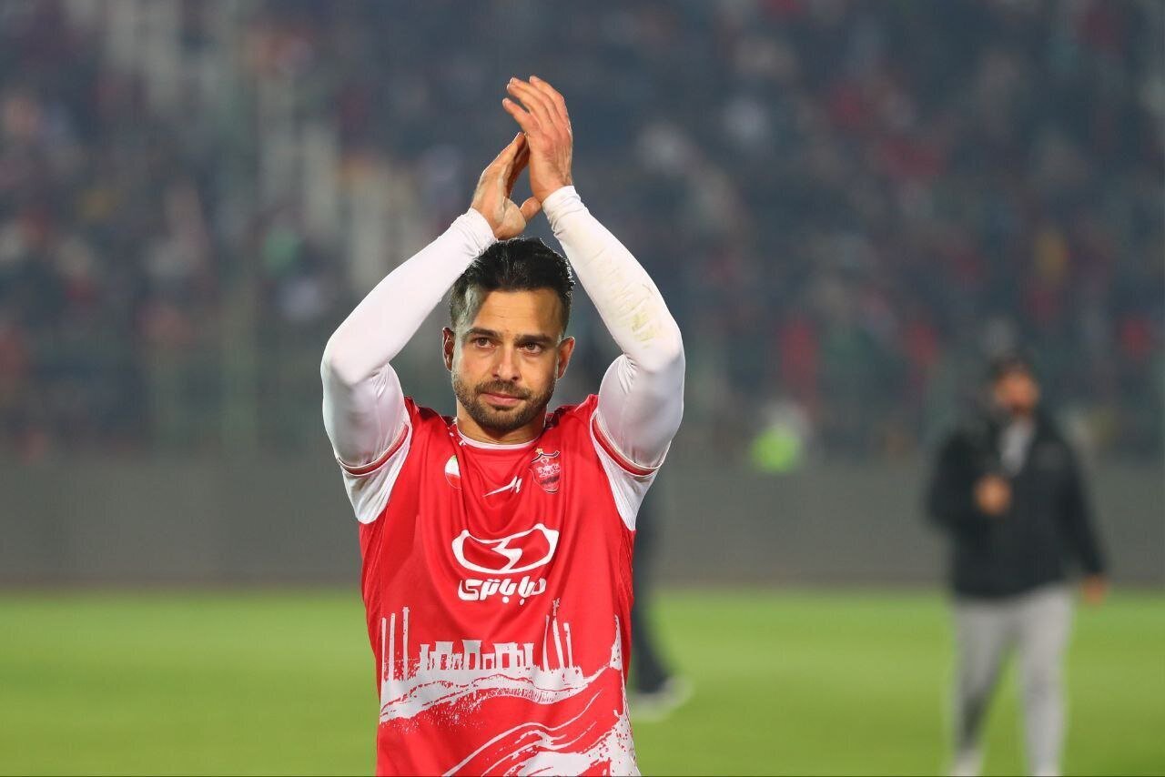 عکس از سروش رفیعی هافبک پرسپولیس