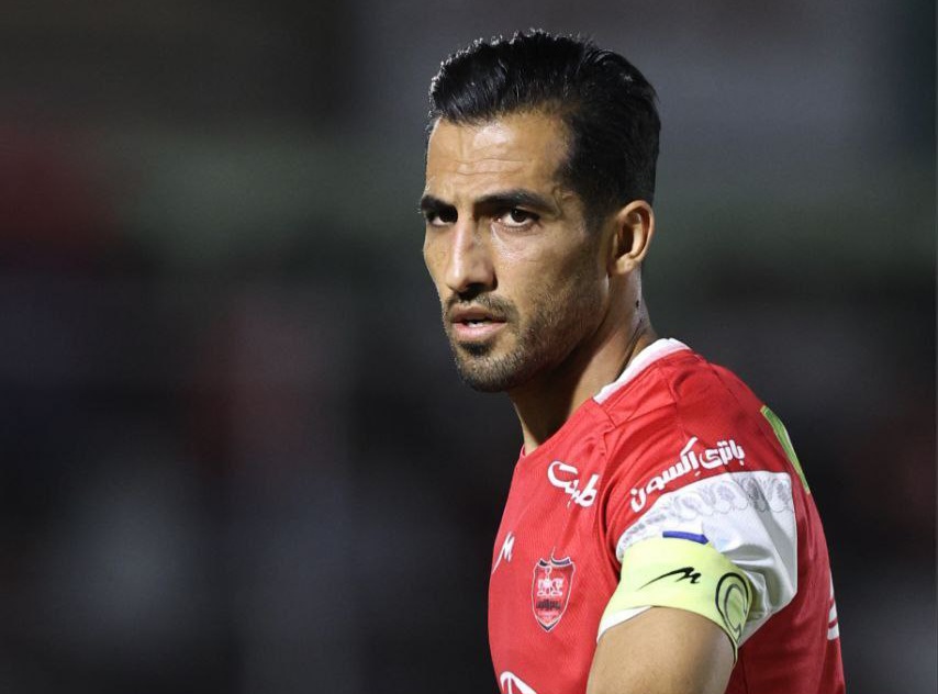 عکس از وحید امیری هافبک پرسپولیس