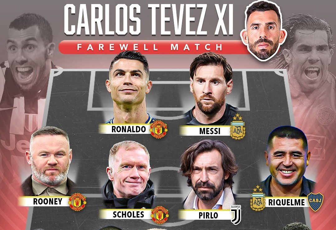 ترکیب منتخب کارلوس توز از بهترین هم‌تیمی‌هایش در فوتبال - کریستیانو رونالدو - لیونل مسی - وین رونی