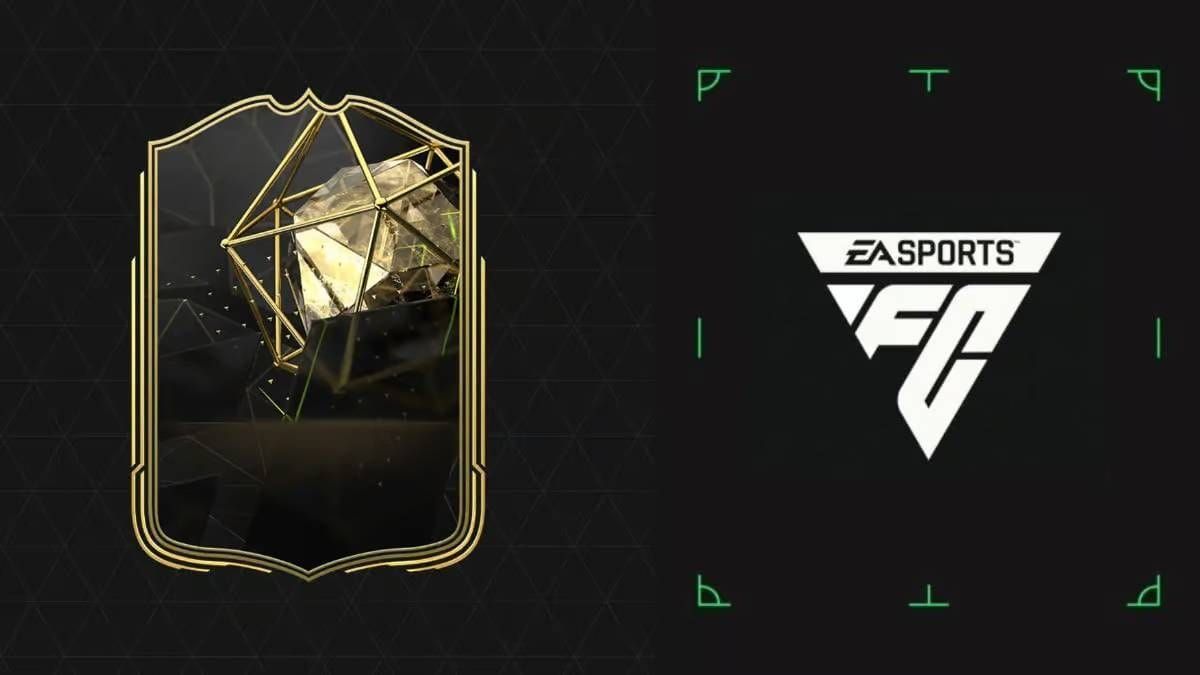 کارت ویژه بهترین بازیکن هفته در کنار لوگوی EA Sports 