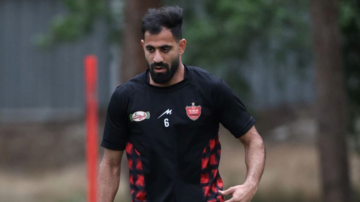 محمدحسین کنعانی زادگان در تمرینات پرسپولیس تهران