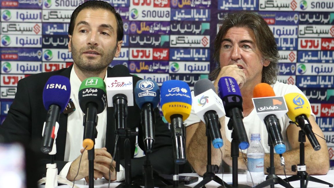ریکاردو ساپینتو در نشست خبری باشگاه استقلال