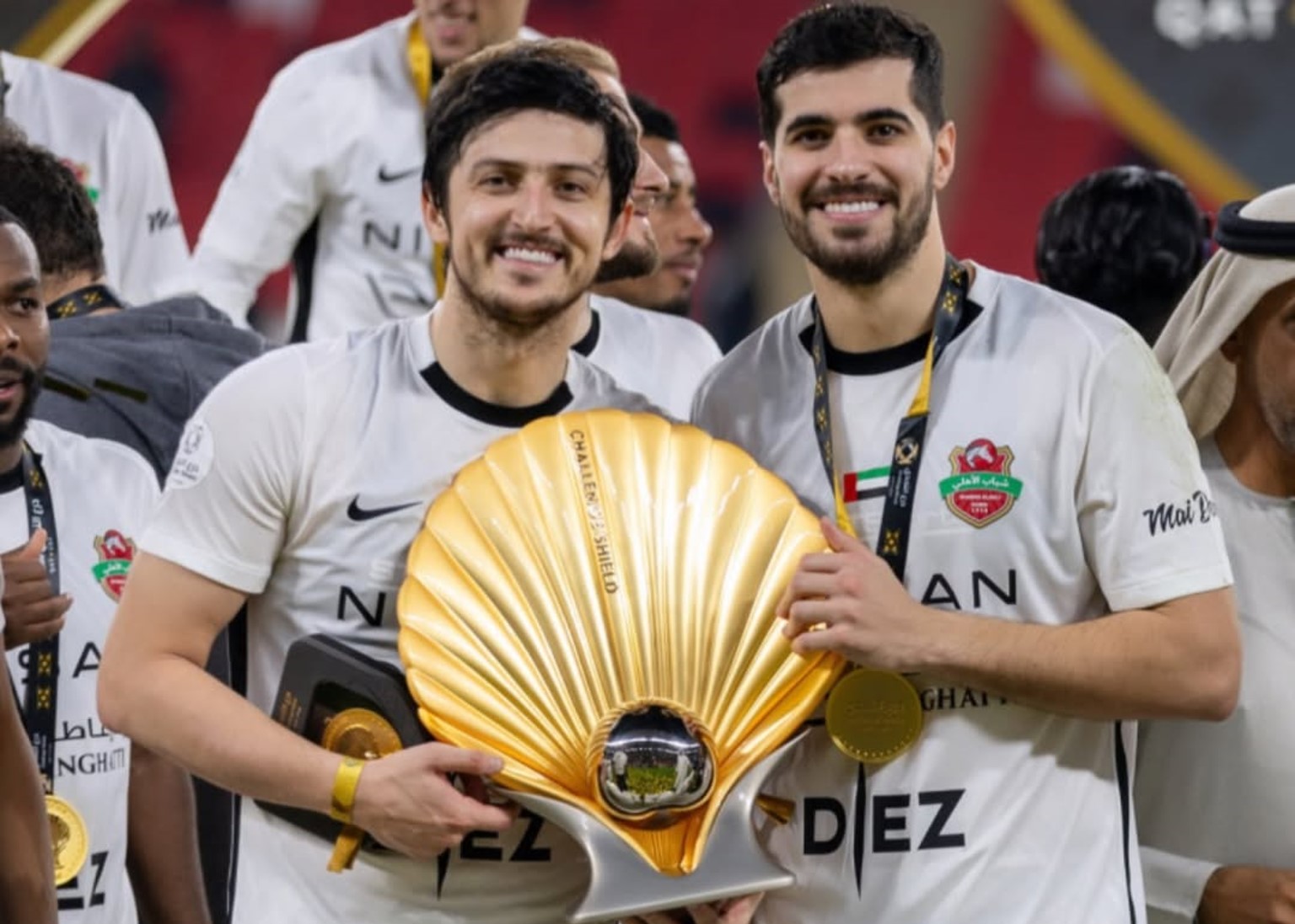 سردار آزمون و سعید عزت اللهی - تیم ملی ایران - الشباب الاهلی امارات