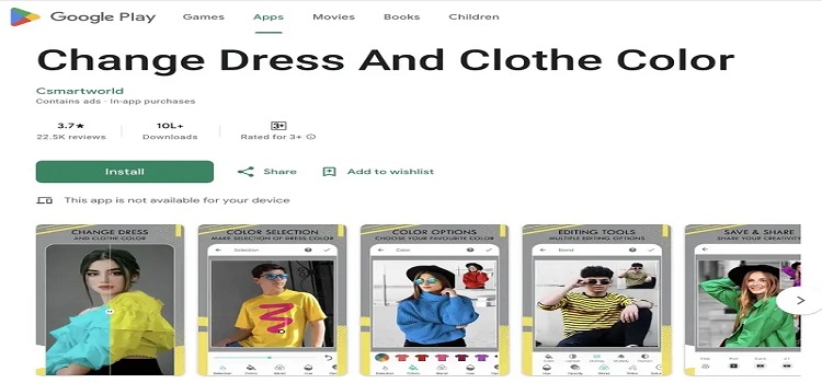 تغییر استایل با هوش مصنوعی Change Dress And Clothe Color