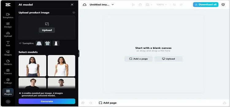 برنامه هوش مصنوعی CapCut Commerce Pro