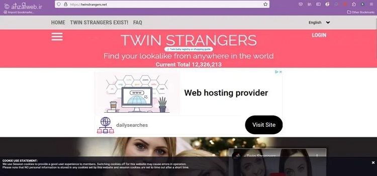 وبسایت TwinStrangers