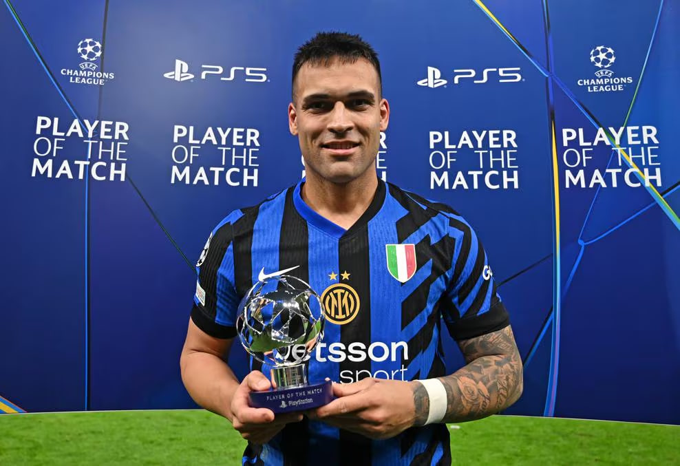 لائوتارو مارتینز بهترین بازیکن بازی اینتر-بایرن مونیخ