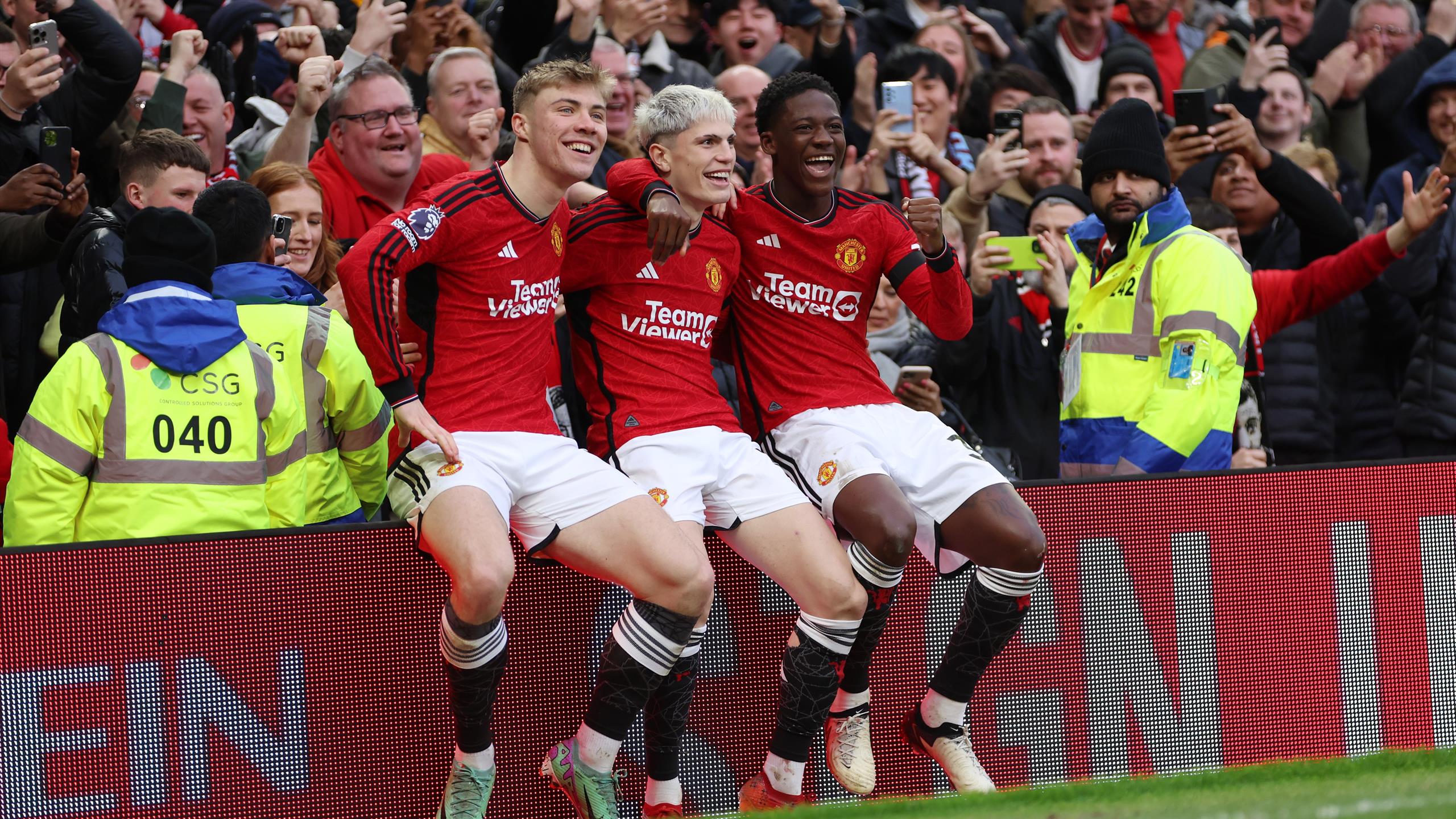 Hujlund. Garnacho and Mainoo and Manchester United