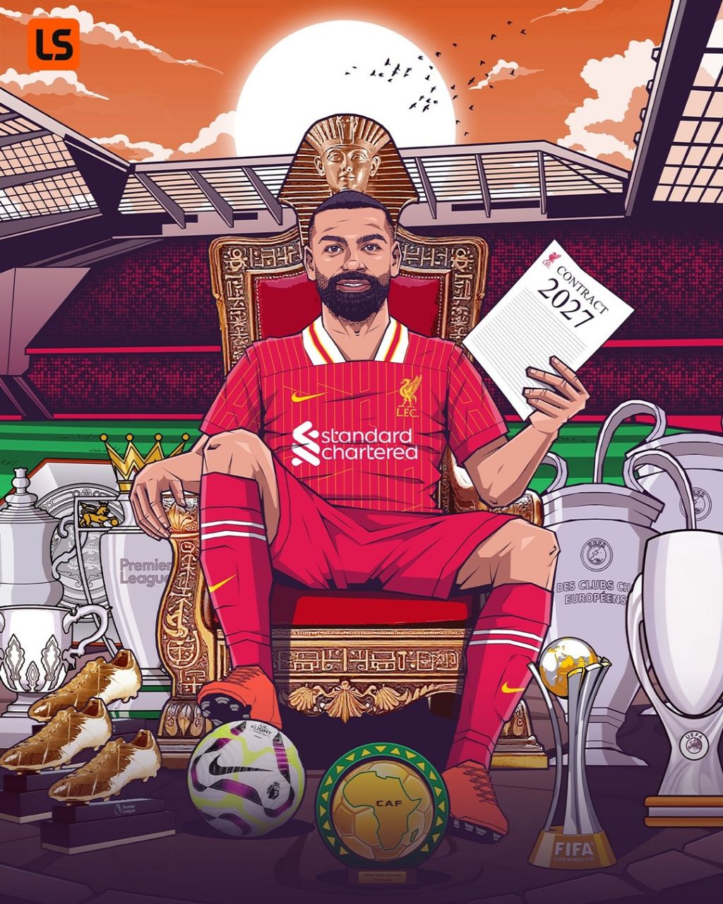 تمدید قرارداد محمد صلاح 