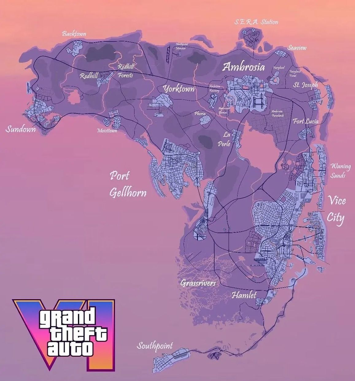 کانسپت نقشه GTA 6