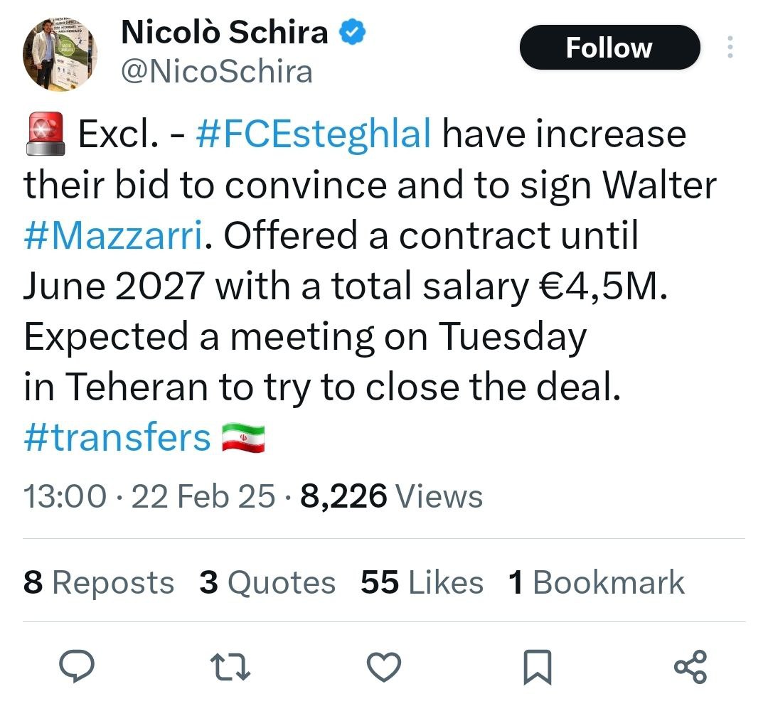 توئیت نیکولا اسکیرا