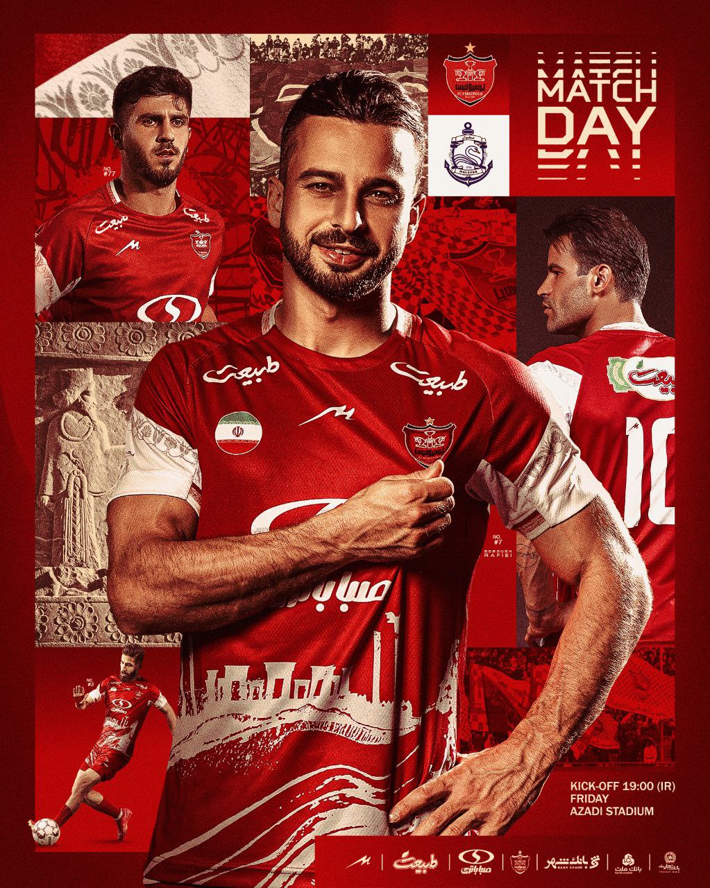 پوستر پرسپولیس مقابل ملوان