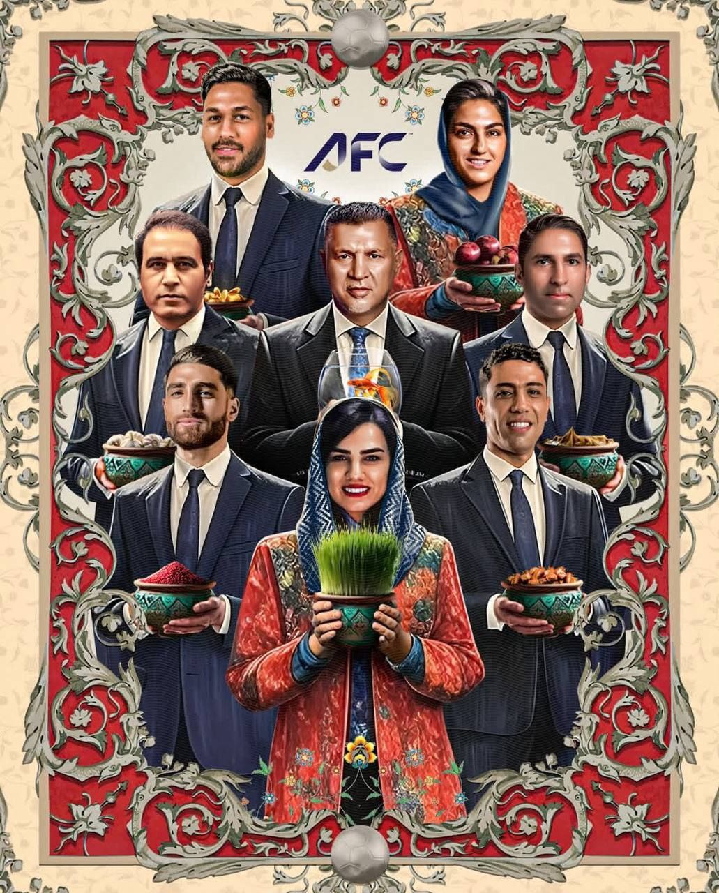 پوستر نوروزی صفحه فارسی AFC